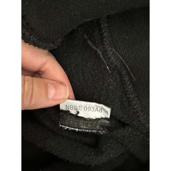 Women's Black Sisters Embroidered Sweatshirt Hoodie Medium - Picture 9 of 10